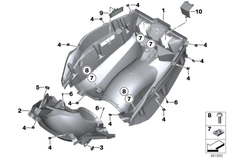 Luggage compartment floor