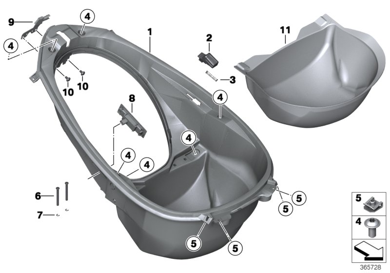 Luggage compartment floor