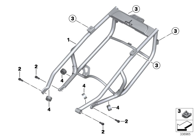Rear frame