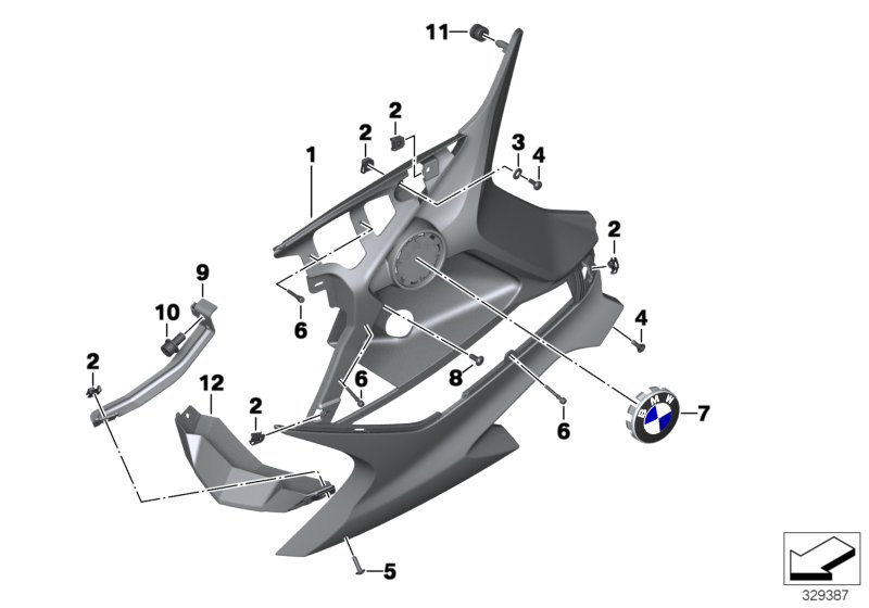 Fairing lower section