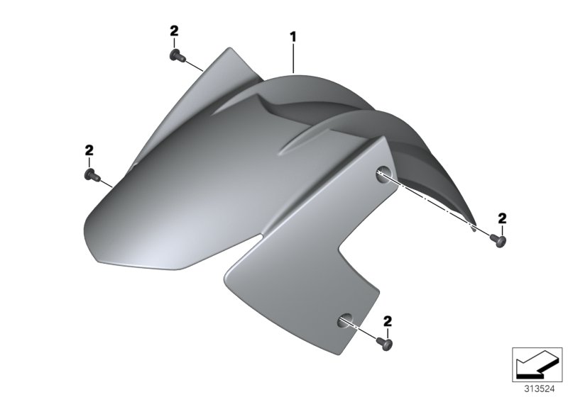 Front-wheel cover, primed