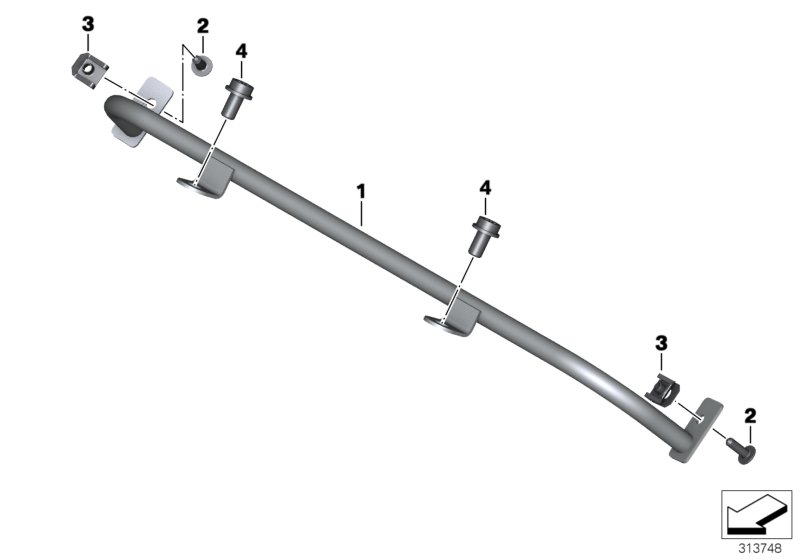 Retaining bracket,fairing lower section