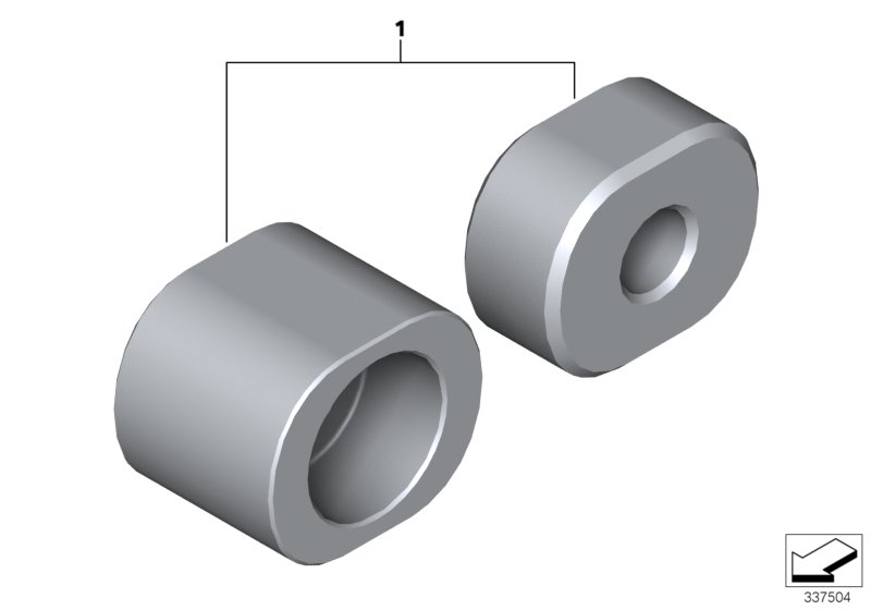 Set, eccentric mounting
