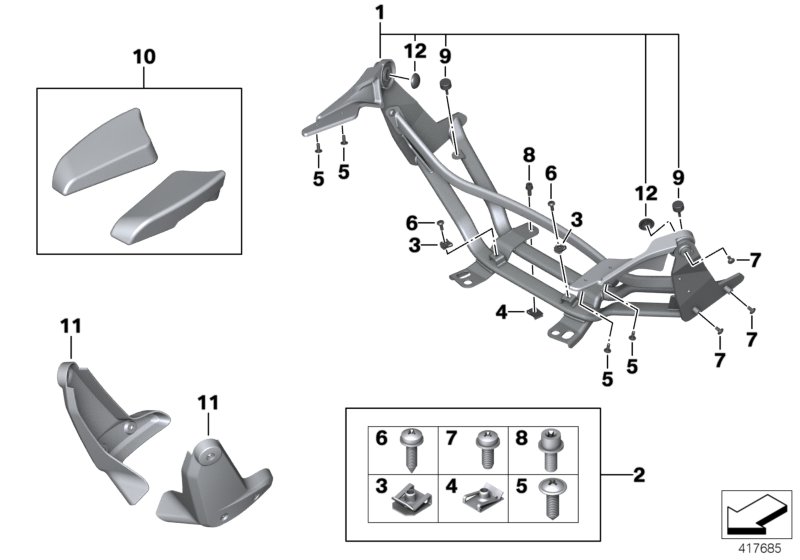 Armrest, pillion rider
