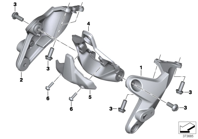 Bracket f instrument cluster