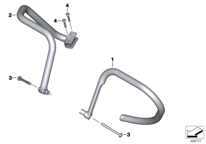 Rear safety bar