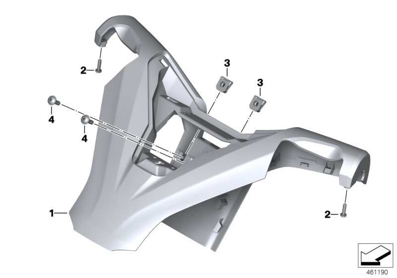 Handlebar cover, top