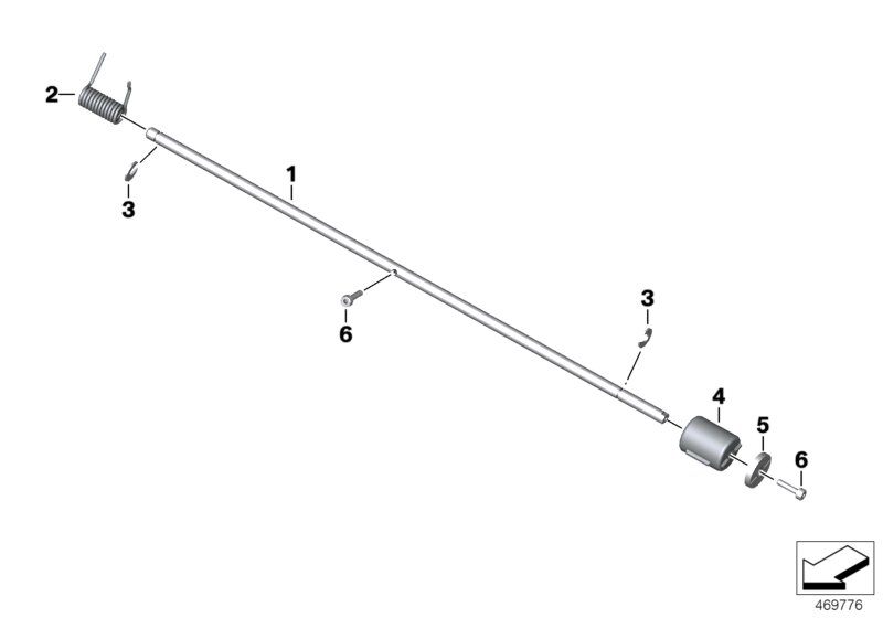 Axle storage compartment