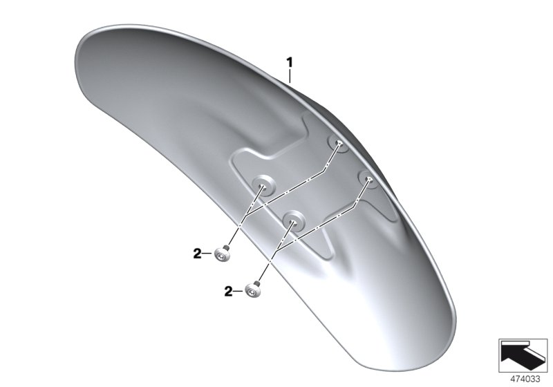 Front-wheel cover, primed