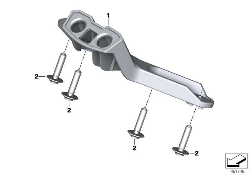 Bracket f instrument cluster