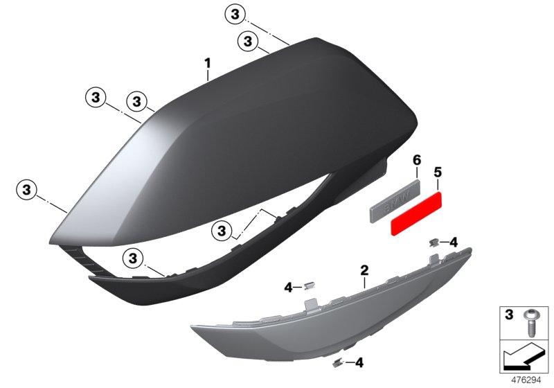 Trim panels case lid