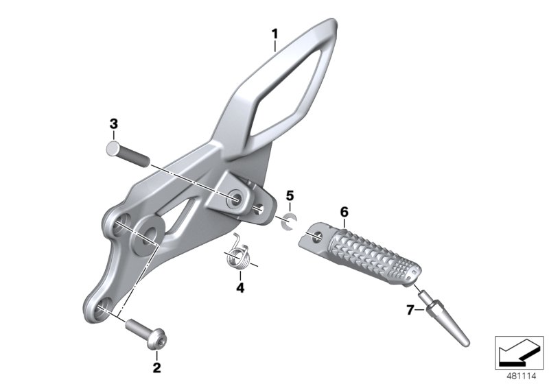 Footpeg plate/Front footpeg