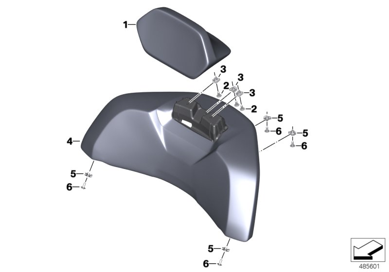 Backrest pad with backrest