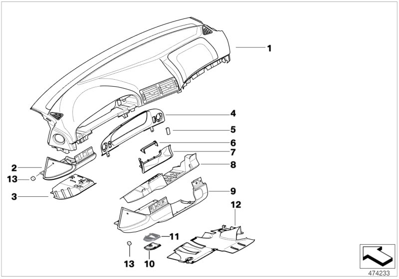Trim panel dashboard