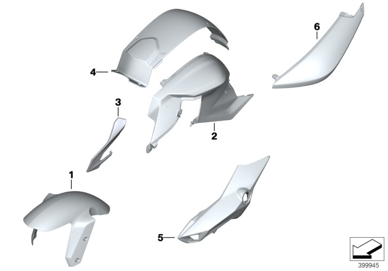 Paint parts WND9 racing-blue/light-white