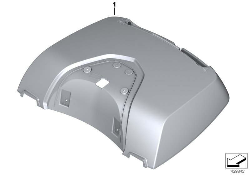 Painted parts, topcase cover