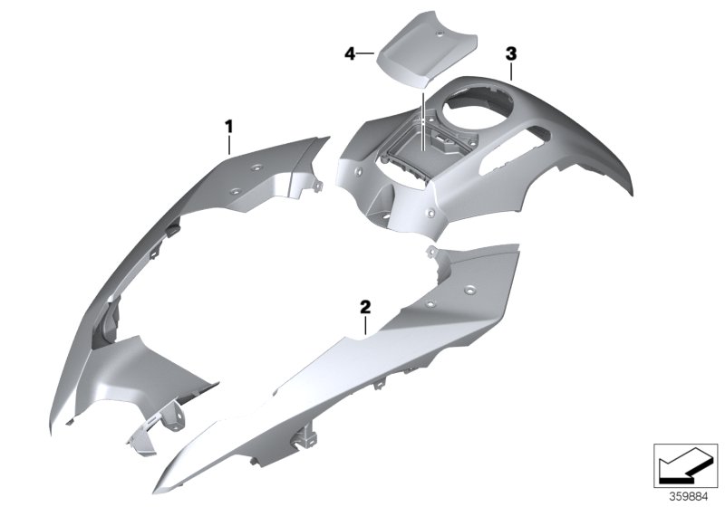 Painted parts YNB5 light-white solid
