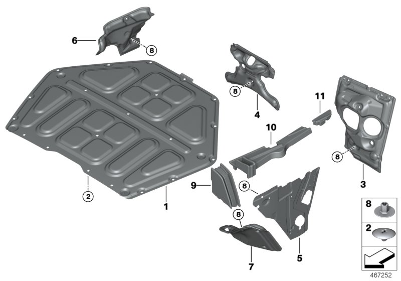 Sound insulation, front I