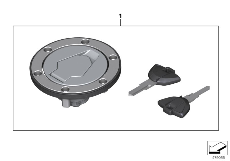 Repair kit lock fuel filler cap