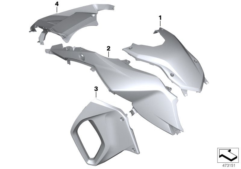 Painted parts YN0Y Catalano grey