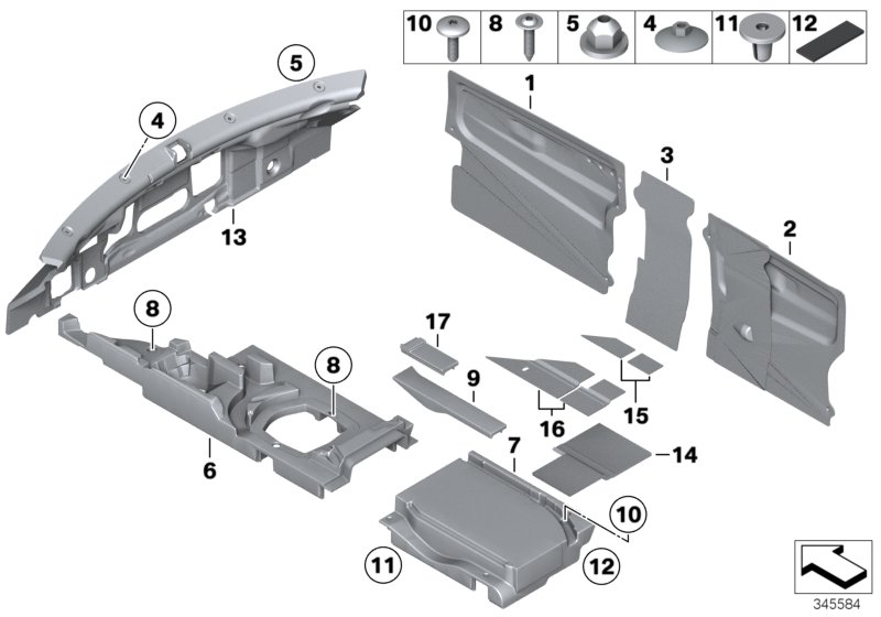 Sound insulation, inner