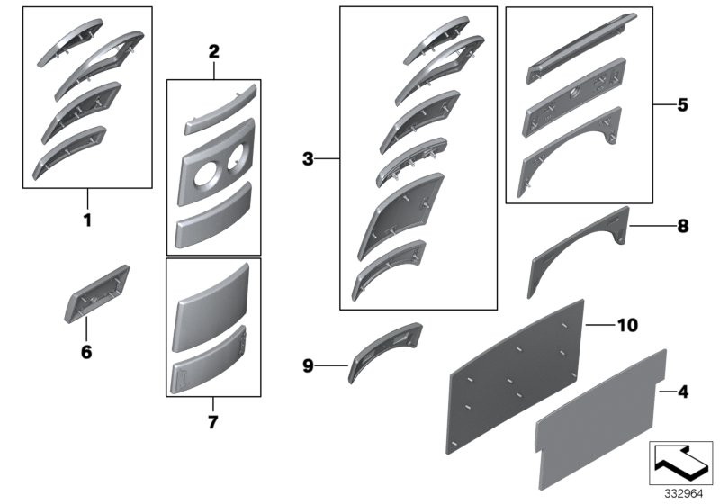 Wood kits, interior, console and table