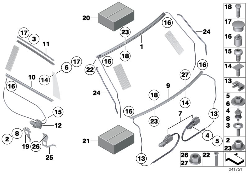 Curtains in the rear