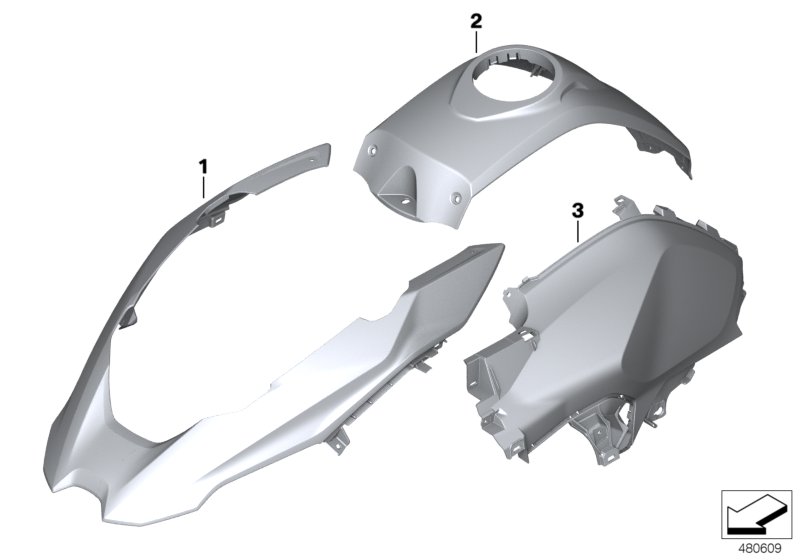 Painted parts WN86 lupin-blau metallic