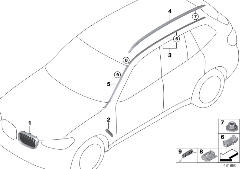 exterior trim / grille