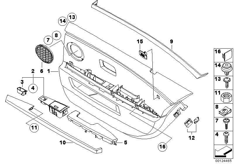 Rear door linings-side air bag/long