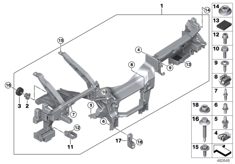 Carrier instrument panel