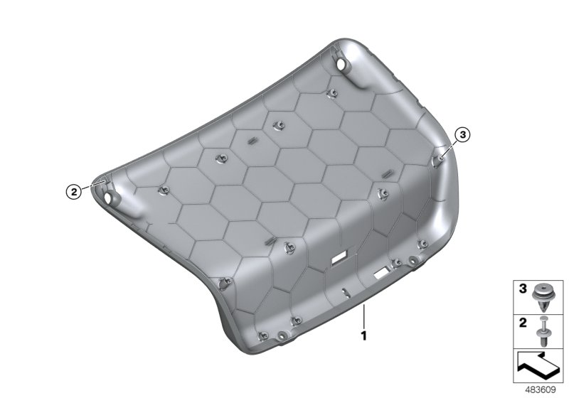 Trim panel, trunk lid