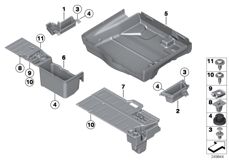 Trunk floor compartment