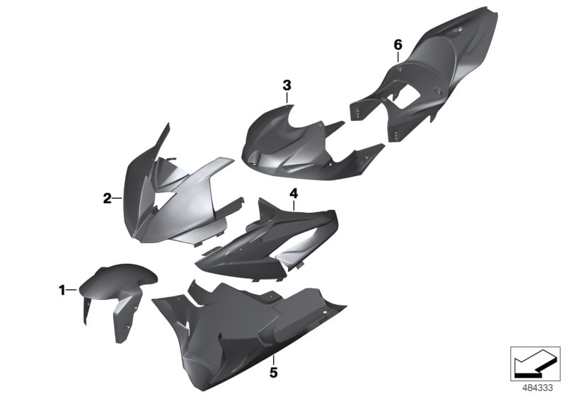 Painted parts HP4 Race