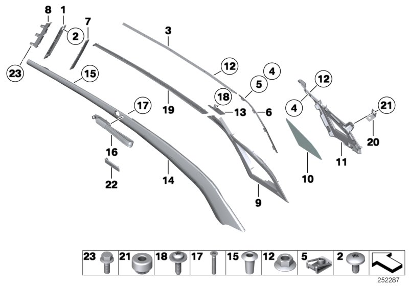 Interior trim lateral