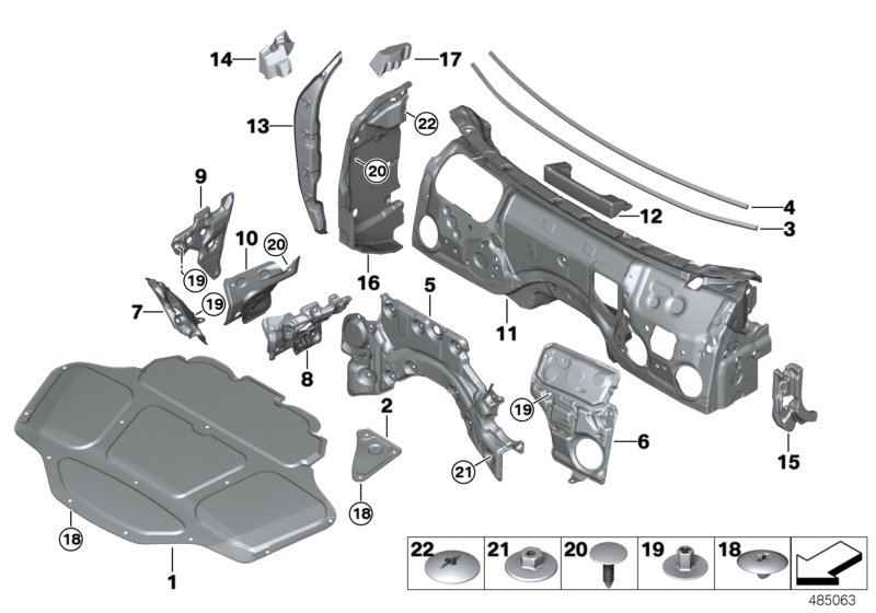 Sound insulating front