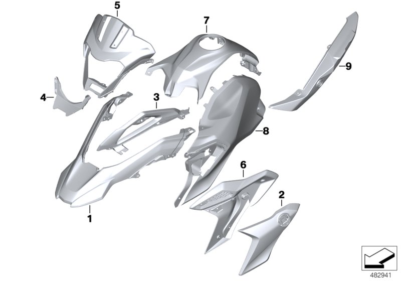 Trim panel components WN1D pearl white
