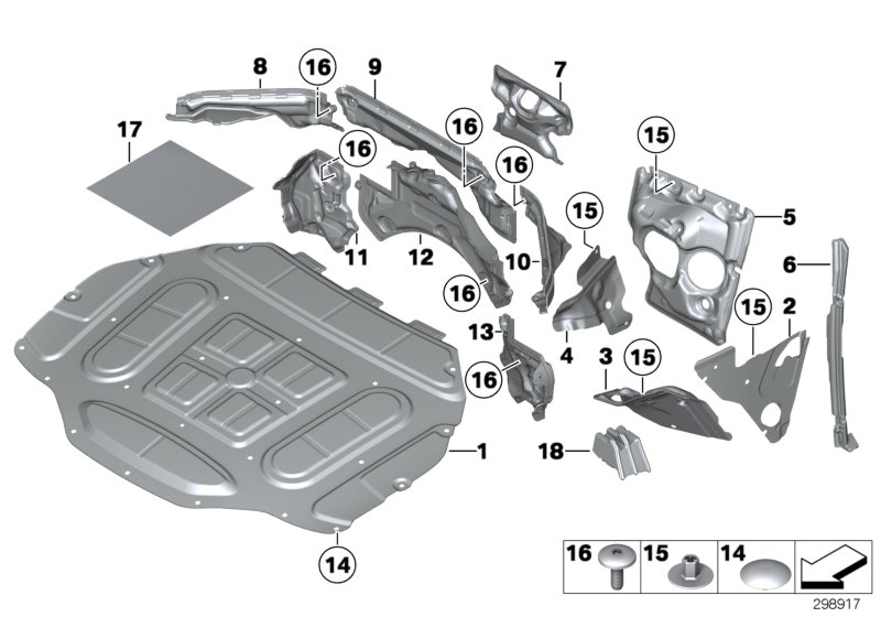 Sound insulation, front I