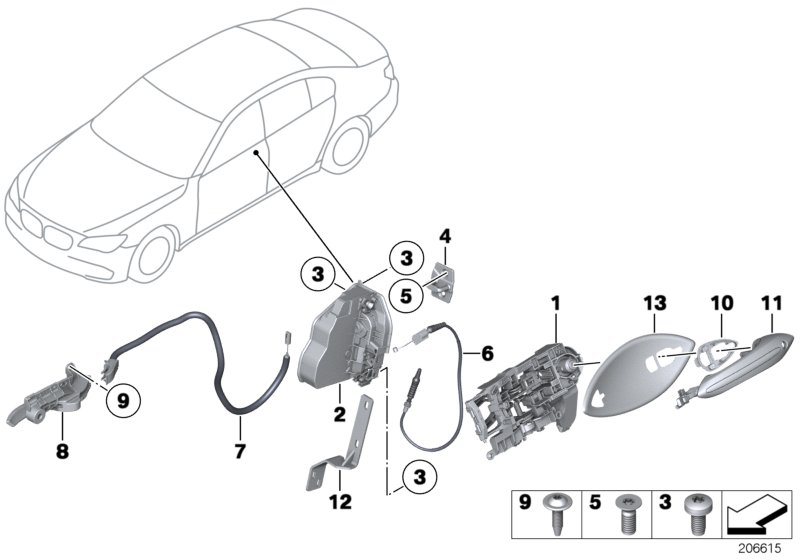 Locking system, door, front