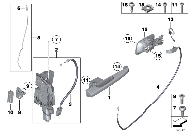 Locking system, door, rear
