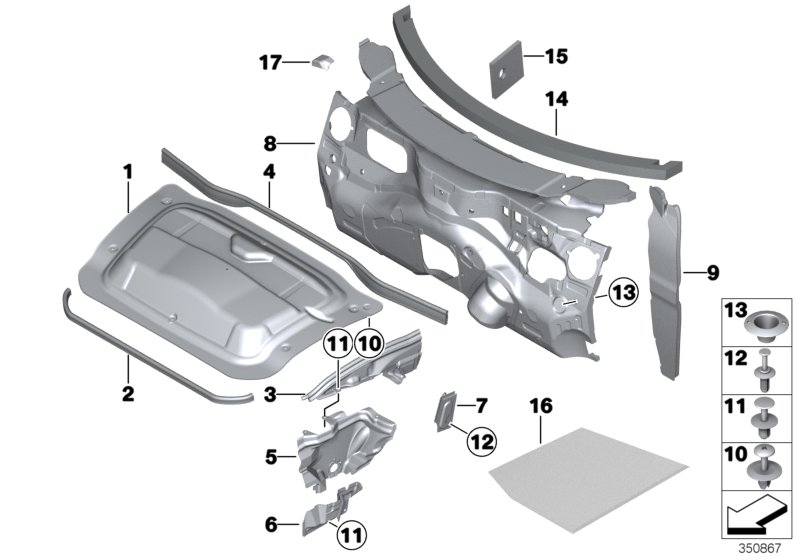 Sound insulating front
