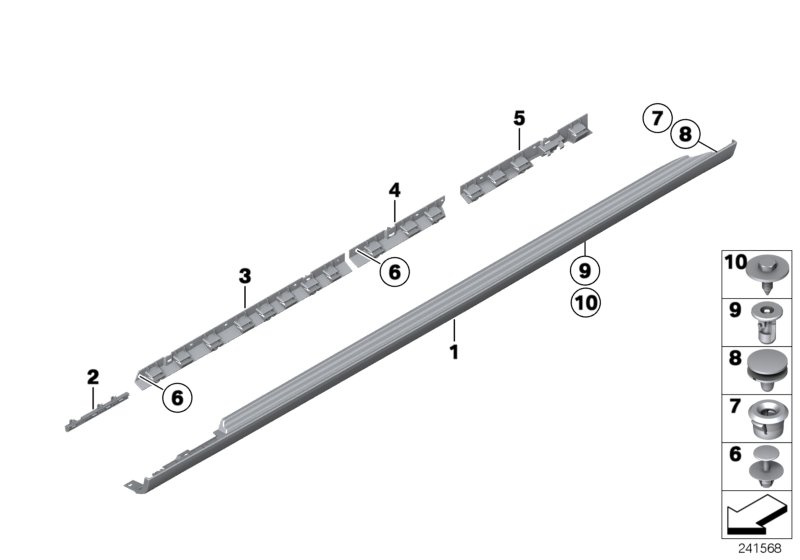 Cover door sill / wheel arch