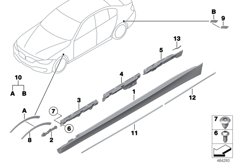 Cover door sill / wheel arch