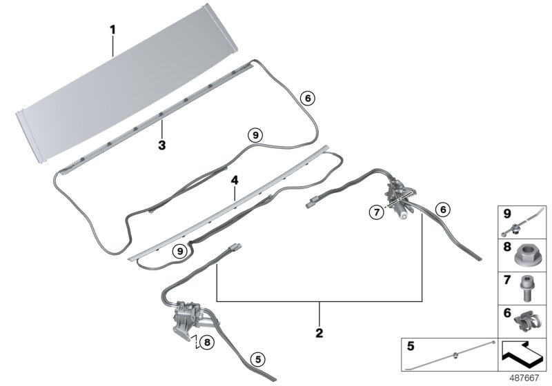 Curtains in the rear