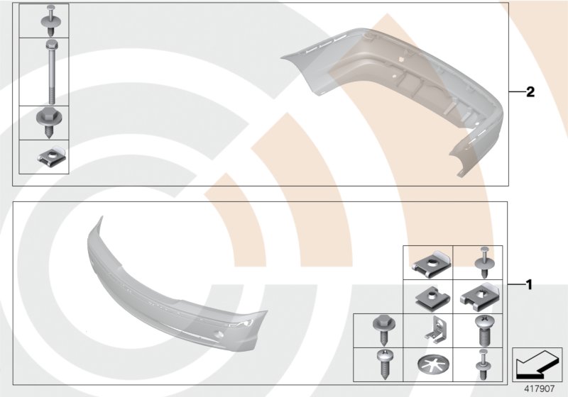 Mounting kit, bumper