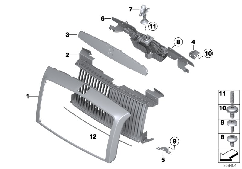 Radiator grill / radiator figure