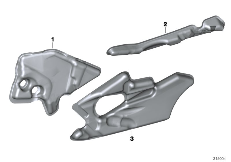 Acoustic foam footboard right