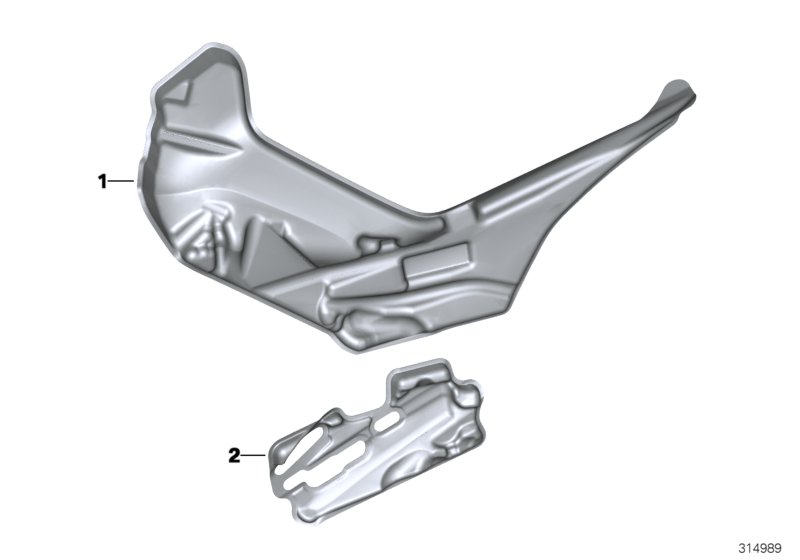 Set, acoustic foam, footboard, right