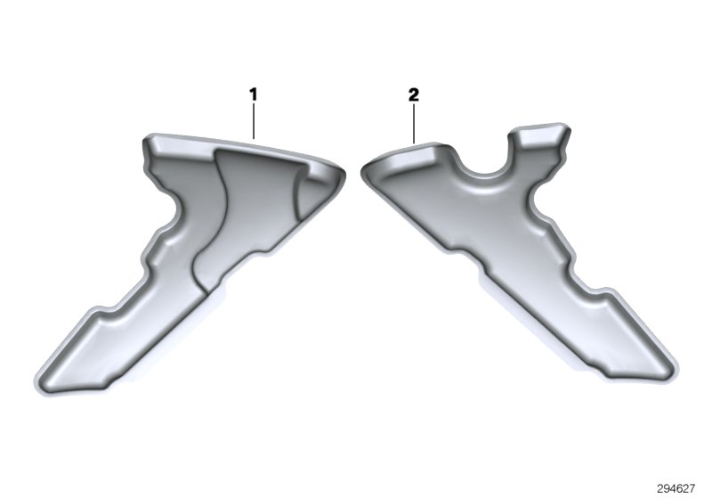 Acoustic foam,fairing side section,front