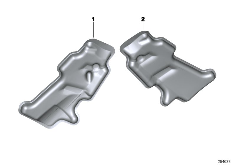 Acoustic foam,fairing side section,front